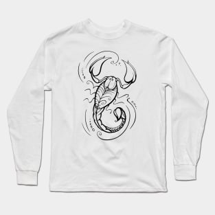 Scorpion, Scorpio zodiac sign Long Sleeve T-Shirt